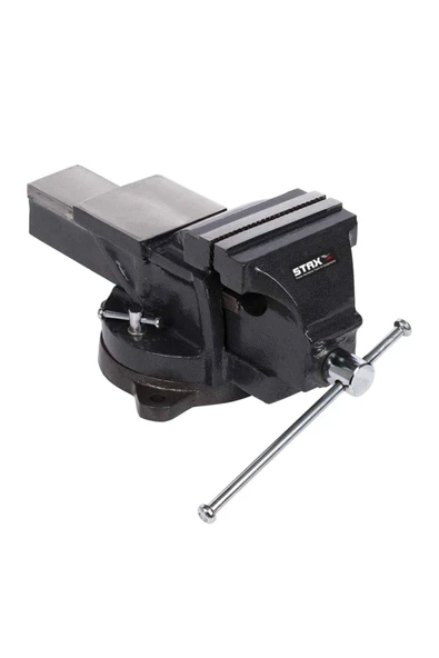 STAXX POWER Staxx Pro 100mm 4" 360" Dönerli Taban Dövme Çelik Sabit Tezgah Masa Mengenesi Madeın Germany ürün görseli 1