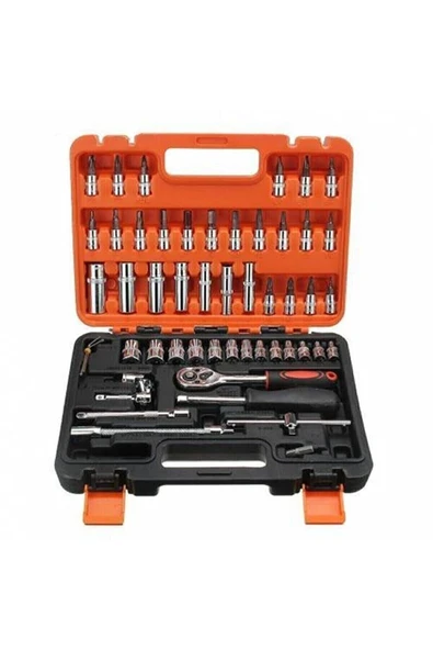 stilmax KUBRİCK 1/4 Cırcırlı 53 Parça Lokma Anahtar Takımı Bits Uç Seti Tam Set ürün görseli 1