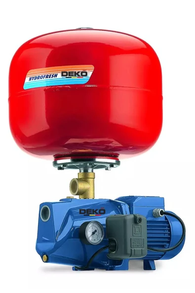 DEKO TURKEY DKTJET1 Bakır Sargılı Otomatik Sistem Tanklı Paket Hidrofor 24LT 4 Daire Paket Hidrofor Pompa 1 HP ürün görseli 1