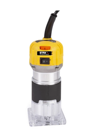 STAXX POWER Staxx Pro Devir Ayarlı 1200w Formika Traşlama Freze Makinesi 6mm Pens 2 Yıl Garantili ürün görseli 1