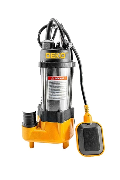 DEKO TURKEY Foseptik Dalgıç Pompa Kirli Su Dalgıç Pompa Seti Şamandıralı 550w V550f 1.5 Inç 0.75 Hp Ecd-dkt-550f ürün görseli 1