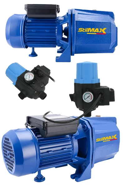stilmax Turbo 1.5HP Tam Otomatik Metal Dişli Sistem Bakır Sargılı Büyük Boy Su Pompası Motoru Hidrofor Set ürün görseli 1