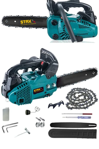 STAXX POWER Blue Turbo Mini 33cc Benzinli Testere 30cm 2000w Benzinli Dal Ağaç Budama Kesme Bıçkı Testeresi ürün görseli 1