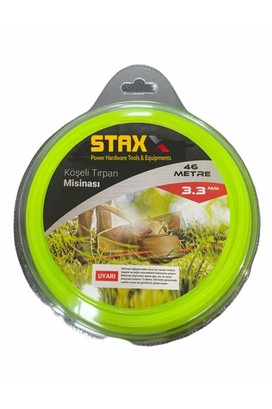 STAXX POWER 1 Adet 3.3 mm 6 Köşeli Misina 46 m Altıgen Tırpan Misinası Multi Kesimli ürün görseli 1