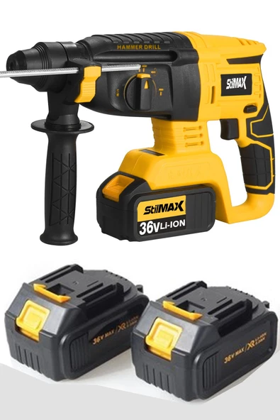stilmax Stlmax Profesyonel 36v 5 Ah Çift Akülü Şarjlı Kırıcı Delici 4 Fonksiyonlu 3.5 Joule ürün görseli 1