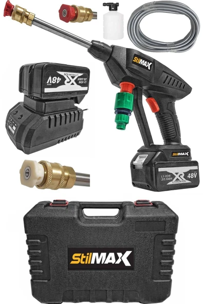 stilmax 48v 10ah Şarjlı Oto Yıkama Makinesi 50 Bar Akülü Basınçlı Oto Yıkama Makinesi ürün görseli 1