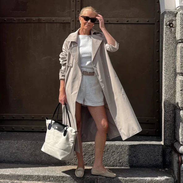 BONHEUR N 7 Kanvas Çanta- Stone Gray - Resim 5