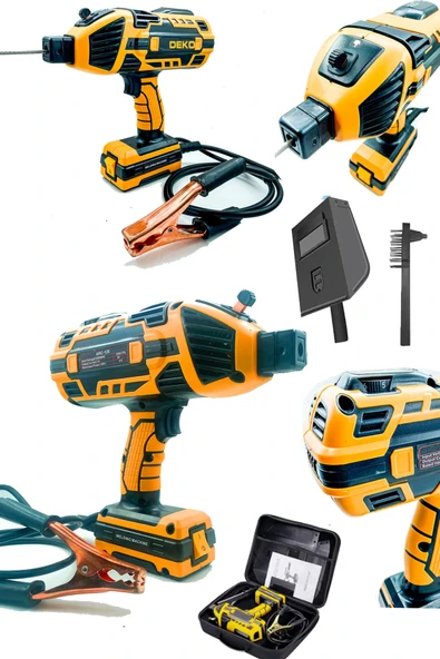 DEKO TURKEY Hand Welder Dkt-220a Yeni Nesil Tabanca Kaynak Makinası Invertör Elektrot Kaynak Makinesi Seti ürün görseli 1