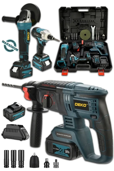 Deko Turkey Mega 3'lü Set Torklu Vidalama Somun Sıkma 2-26 mm