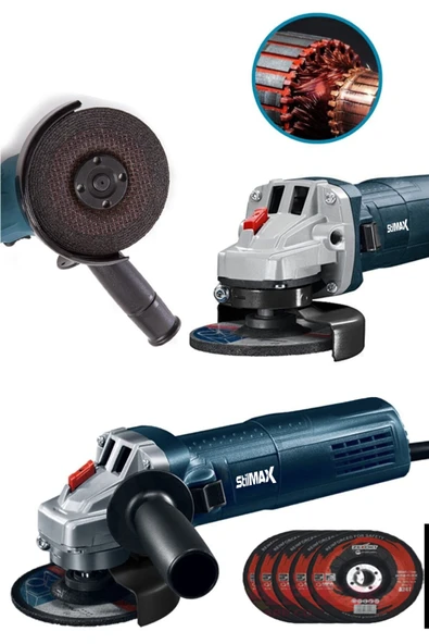 stilmax Germany Spiral Jet Taşlama Metal Kesme Avuç Taşlama Makinesi Bakır Motor 3500 W + 5 Taş ürün görseli 1