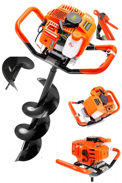 stilmax STEA990 Germany Metal Dişli System 9900X Benzinli Toprak Burgu Makinesi Fidan Dikme 20cm Delme Ucu ürün görseli 1