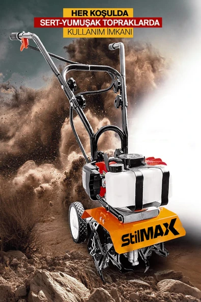 stilmax Germany Type Benzinli Özel Mini Çapalama Makinası 4.2 Hp 63cc Özel Titanyum Seri 17 Kg ürün görseli 1