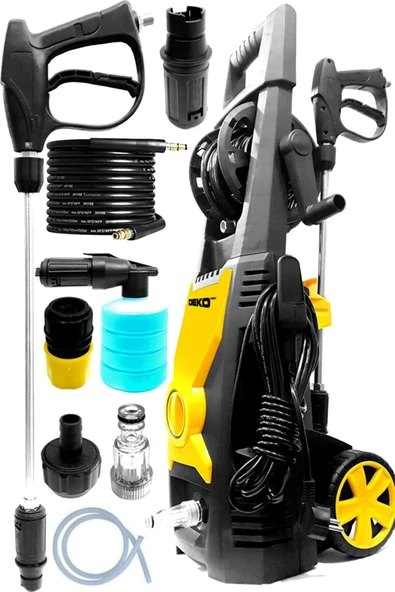 DEKO TURKEY Germany Style 130 Bar 1500w Yüksek Basınçlı Bahçe Ve Oto Yıkama Makinesi Ecd-dkt-hpcw130b ürün görseli 1
