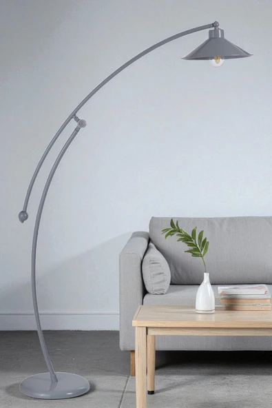 Lumexx ZÜMRA GRİ LAMBADER METAL GRİ BAŞLIKLI ürün görseli 1