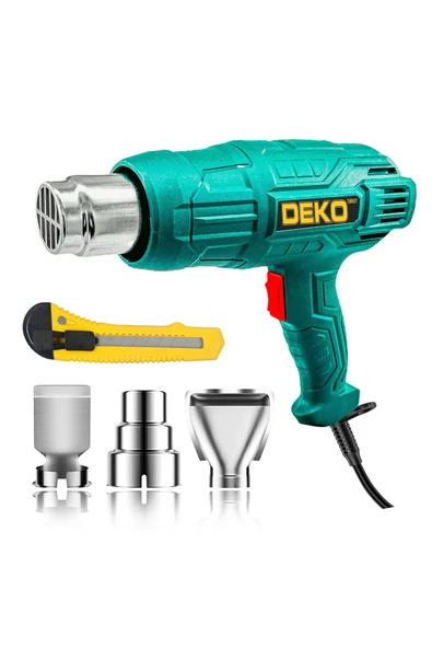 DEKO TURKEY Dkt4200 Akım Korumalı Rezistans Sıcak Hava Isı Tabancası 2 Kademeli 4200w+ Maket Bıçağı Hediyeli ürün görseli 1