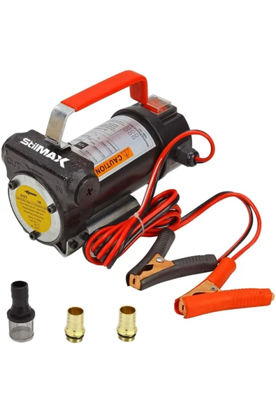 stilmax Germany Technology 12v Kendinden Emişli Yakıt Sıvı Yağ Mazot Aktarma Transfer Pompası Paslanmaz ürün görseli 1