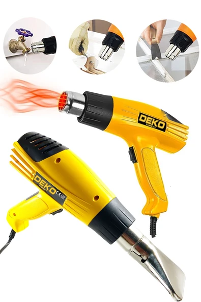 DEKO TURKEY Sıcak Hava Tabancası 3700 Watt Çift Kademeli Termik Korumalı Sıcak Hava Üfleme Makinesi 900 C° ürün görseli 1