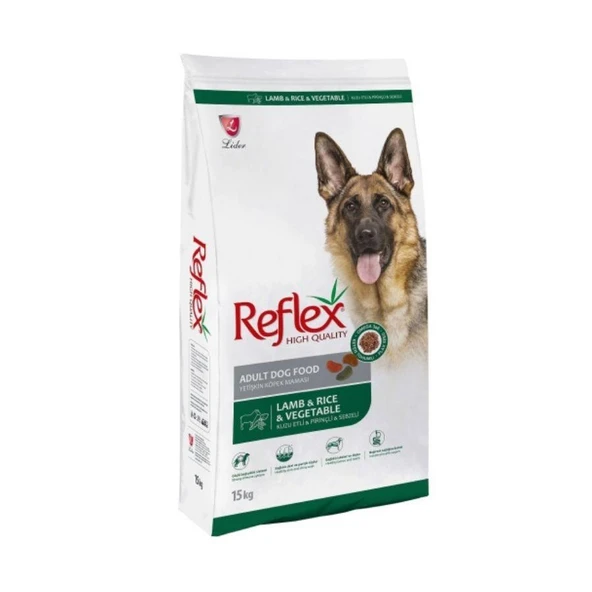 Reflex Kuzu Etli Pirinçli ve Sebzeli Yetişkin Köpek Maması 15 Kg ürün görseli 1