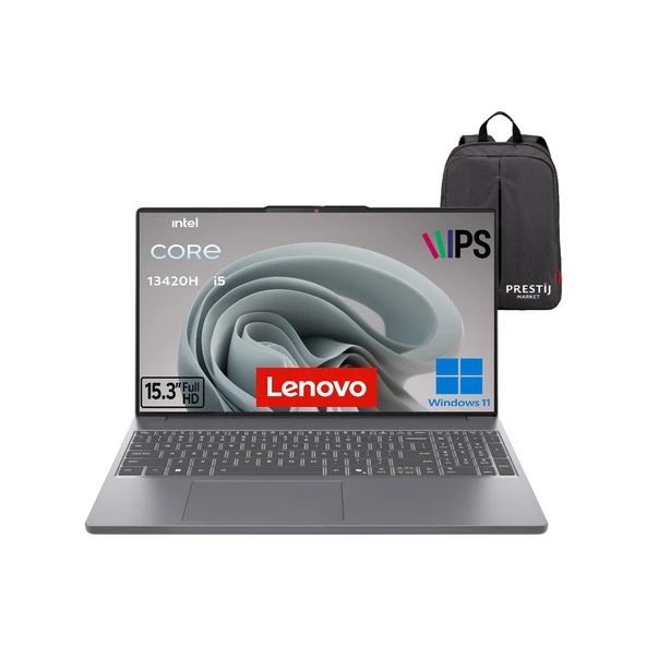 Ideapad Slim 3 Intel Core I5 13420H 24GB 512GB SSD 15.3" Wuxga (Alüminyum Üst Kasa) WIN11 Pro 83K1004ETR P3 ürün görseli 1