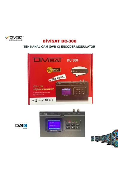 Divisat DC-300 Tek Kanal Qam Dvb-C Encoder Modülator ürün görseli 1