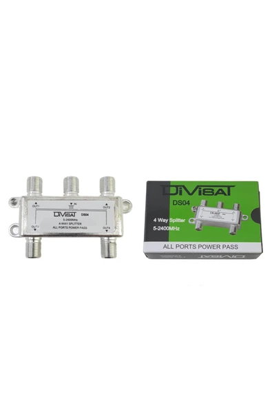 Gri 1 Giriş 4 Çıkış Splitter 1/4  5-2400 ürün görseli 1