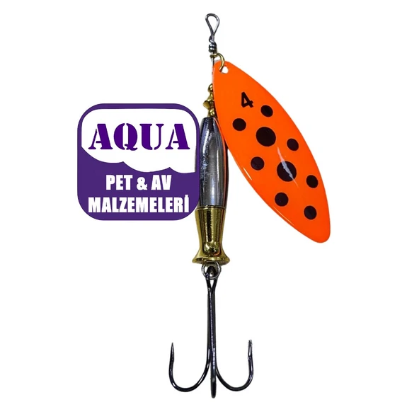 Turna Kaşığı Söğüt Yaprağı Döner Kaşık 24 Gram 6 cm - Powerex Typhoon 24 gr. 6 cm. Döner Spin Kaşık 7868 ürün görseli 1