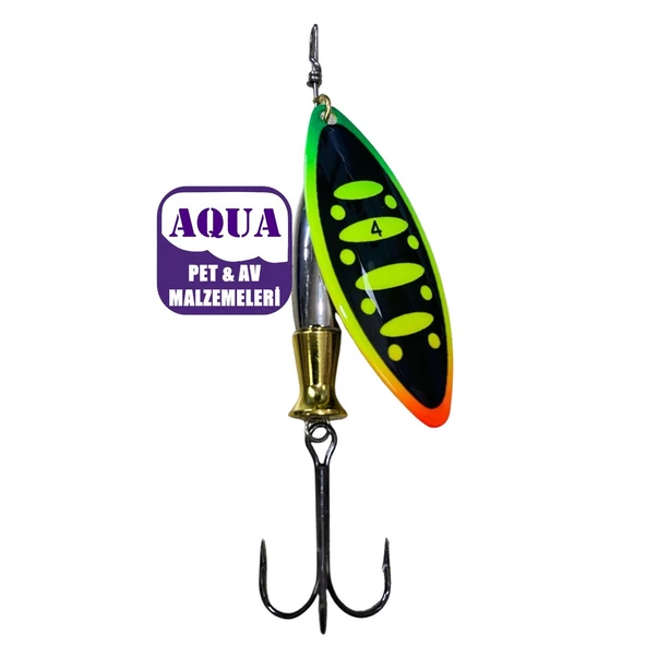 Turna Kaşığı Söğüt Yaprağı Döner Kaşık 24 Gram 6 cm - Powerex Typhoon 24 gr. 6 cm. Döner Spin Kaşık 7862 ürün görseli 1