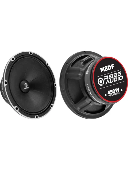 Reiss Audio RS-M8DF 20 cm Oto Midrange Hoparlör Deprem Serisi Çifti 900WATT -400 Rms ürün görseli 1