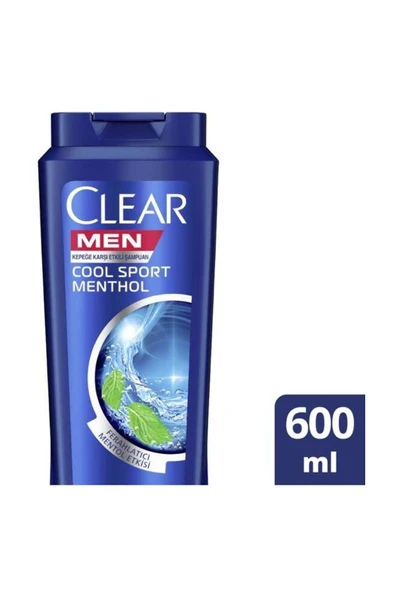 Clear Şampuan Cool Sport Menthol 600 Ml - Resim 4