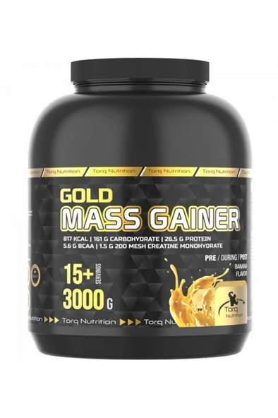 Torq Nutrition GOLD Mass Gainer Muz 3000 GR ürün görseli 1