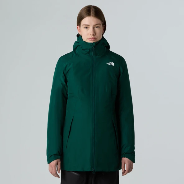 The North Face Hikesteller İzolasyonlu Kadın Parka Yeşil ürün görseli 1