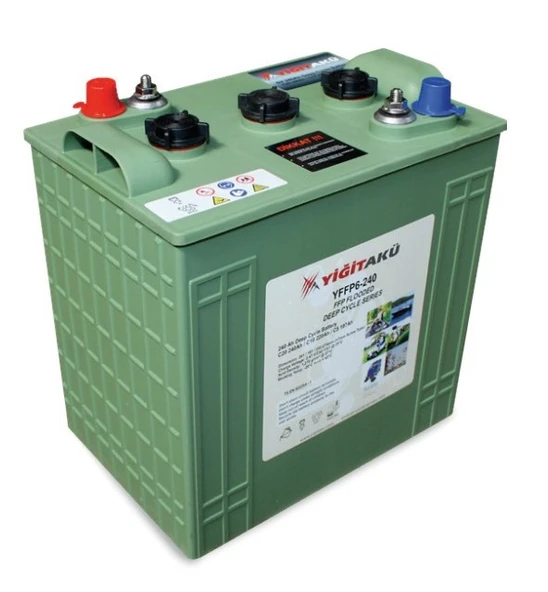 Yiğit Akü 6V 240Ah Derin Deşarj Deep Cycle Akü ürün görseli 1