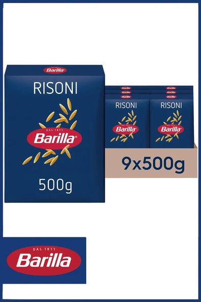 Barilla Arpa Şehriye (RİSONİ) 500 gr X 9 Adet ürün görseli 1