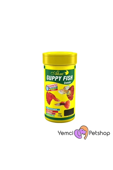 Ahm Guppy Fish Granul Lepistes Balık Yemi 250 ml ürün görseli 1