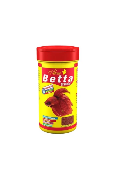 Ahm Betta Granül Balık Yemi 100 ml ürün görseli 1