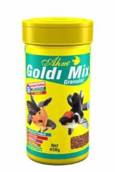 Ahm Goldi Mix Granulat Balık Yemi 100 ml ürün görseli 1