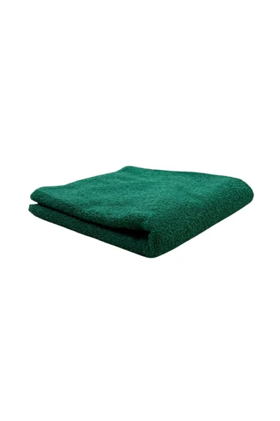Kuaförler İçin Yüksek Emici A Kalite Baş Havlusu 90x50 cm Koyu Yeşil ürün görseli 1