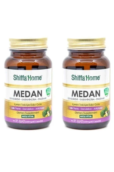 2 Adet Medan Devedikeni-Enginar-Hindiba 620 mg-60 Kapsül ürün görseli 1