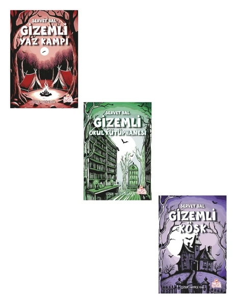 Servet Bal Gizemli Serisi 3 Kitap (Gizemli Yaz Kampı + Gizemli Okul Kütüphanesi + Gizemli Köşk) ürün görseli 1