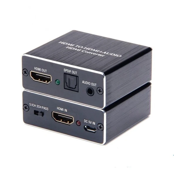 Anunnaki HDMI + Audio Out Ayırıcı Extractor Converter SPDIF Toslink Optik 3.5mm Ses Çıkışlı 4K ürün görseli 1