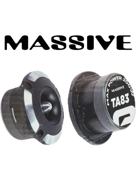 MASSİVE MS-TA83-ÇİFTİ 400W MAX-ÇİFTİ 200W RMS -KALİTELİ PROFESYONEL 10 CM SPL DOME TWETTER ürün görseli 1