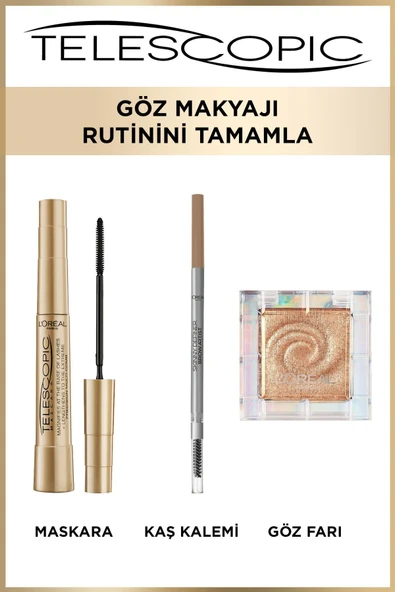Telescopic Gold Maskara - Siyah - Resim 8