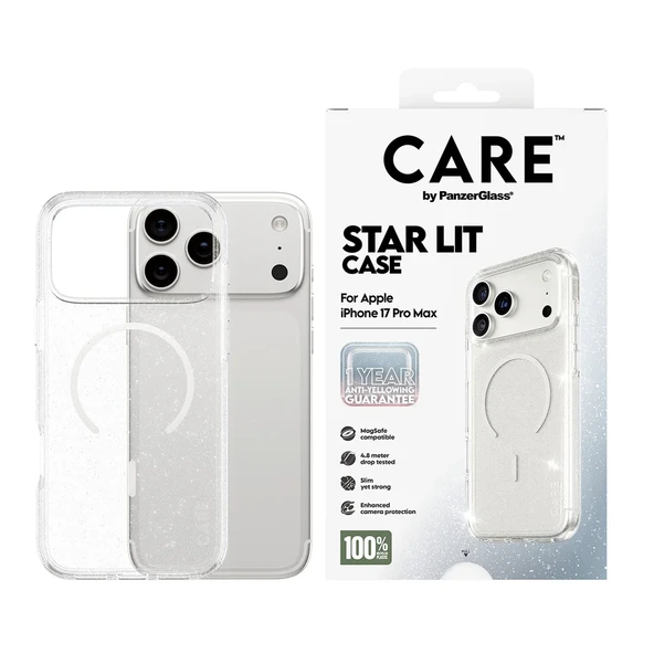 Panzerglass by Care iPhone 17 Pro Max Star Lit Simli Magsafe Kılıf Şeffaf ürün görseli 1