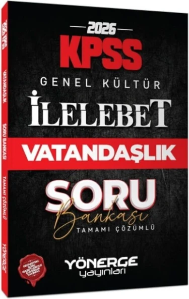 2026 KPSS Vatandaşlık İlelebet Soru Bankası Yönerge Yayınları ürün görseli 1