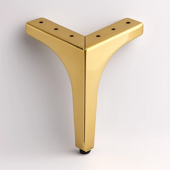 Dekor 17 cm Gold Altın Metal Mobilya Ayağı Dayanıklı Ayak Modern Tasarım Koltuk Sehpa TV Ünitesi ürün görseli 1