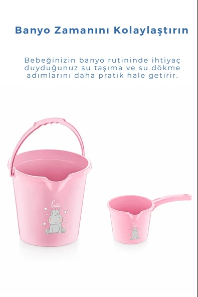 Babyjem Kova & Maşrapa Set Mat Pembe - Resim 2