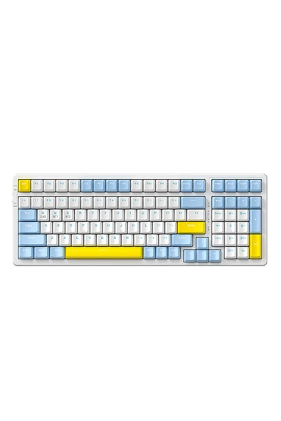 FreeWolf K96 Kablosuz Bluetooth Mekanik Oyuncu Klavyesi Hotswapp Oyuncu Klavyesi ürün görseli 1