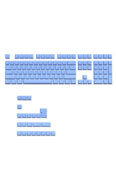 silabor 131 Tuş Keycaps ABS Tuş Takımı Yan Tuş Harf Mekanik Klavye Keycaps ürün görseli 1
