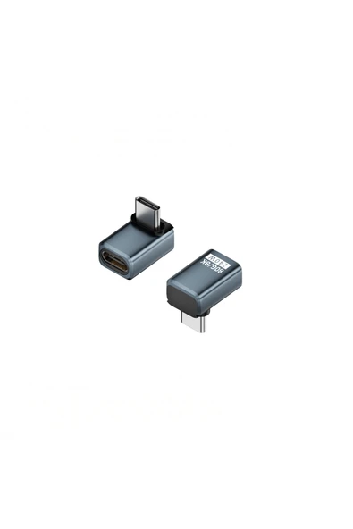 silabor TYPE-C USB 4.0 USB 240W 80 GB USB Bellek 90 Derece Dirsek Dik Açılı L Şeklinde USB4.0 Adaptörü ürün görseli 1