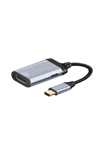 silabor Type-c'den HDTV/VGA/DP'e Kısa Kablo Çok İşlevli PD Şarjlı Alüminyum Kasa Dönüştürücü ürün görseli 1